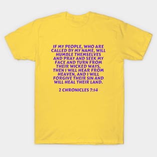 Bible Verse 2 Chronicles 7:14 T-Shirt